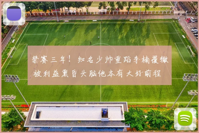 禁赛三年！知名少帅重蹈李楠覆辙 被利益熏昏头脑他本有大好前程
