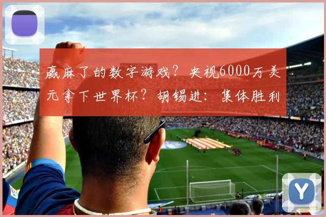 赢麻了的数字游戏？央视6000万美元拿下世界杯？胡锡进：集体胜利