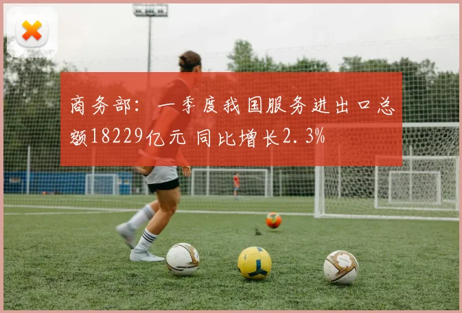 商务部：一季度我国服务进出口总额18229亿元 同比增长2.3%